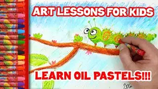 LEARN OIL PASTELS! (ART LESSONS FOR KIDS)