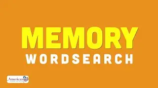 Memory - Word Search Puzzle - Easy Version