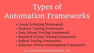 Types of Test Automation Frameworks