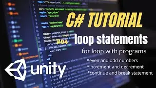 what is loop statements in C# language/For loop Explained/SIX-programs/C# Tutorial /Hindi