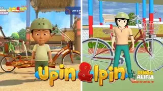 Tiru Aksi Upin Ipin Sepeda Ijat Terjatuh Full | Upin & Ipin Terbaru 2024