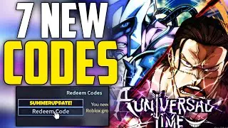 *NEW* ALL WORKING CODES FOR A UNIVERSAL TIME! ROBLOX A UNIVERSAL TIME CODES