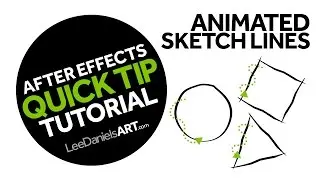 After Effects Tutorial | QUICK TIP | Animated Sketch Lines