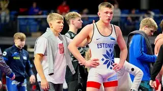 U20 M. Hristjuk (EST) vs L. Gunheim-Hatland (NOR). Greco-Roman 72kg men wrestling.