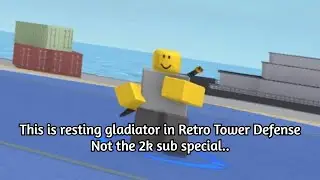 Resting Gladiator in Retro Tower Defense | Roblox