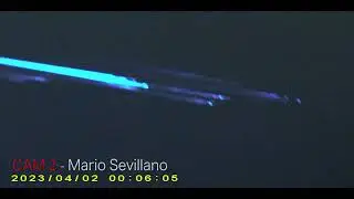 METEORITO U OBJETO EXTRAÑO CRUZA ESPAÑA - Alicante 02 04 2023