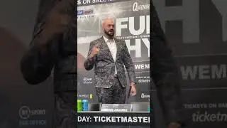 Tyson Fury VS Dillian Whyte Face Off