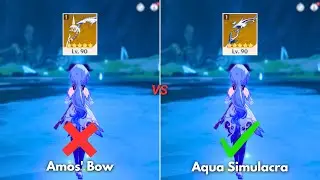 Aqua vs Amos !! Best Weapon for C0 GANYU?? [ GENSHIN IMPACT ]