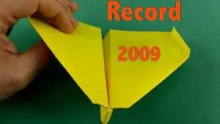 Aereo di carta record 2009 Paper Airplane Guinness Record-Other Angle(Takuo Toda)