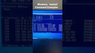 Windows  ‘netstat’  Command Examples