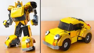 LEGO Transformers Bumblebee G1 MOC (AND IT TRANSFORMS!)