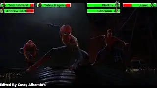 Spider-Man: No Way Home (2021) Final Battle with healthbars 1/2