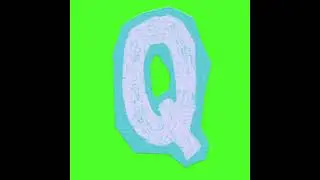 Q, Alphabet Q, ABCD, Green Screen Free Video, Green Screen, Chroma Key Background #greenscreen