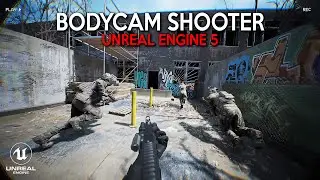 BODYCAM New Gameplay in UNREAL ENGINE 5 | Most Realistic First Person Shooter Game like Unrecord 4K