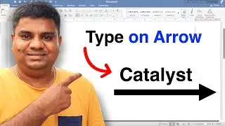 How To type on Arrow In Word (Microsoft)