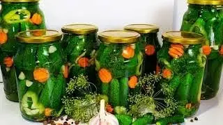 🥒💣🔥Рецепт бомба! Хрустящие огурцы на зиму! Мой любимый рецепт! 30 банок не хватает до весны!