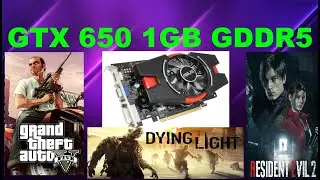 GTX 650 1ГБ GDDR5 в играх: ГТА 5, Ведьмак 3, RE2, Майнкрафт, НФС и тд..