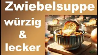 Zwiebelsuppe Rezept ganz einfach schnell gemacht lecker