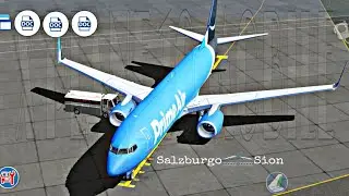 Salzburgo (LOWS)🛫🛬Sión(LSGS) X Plane 10 Mobile Global