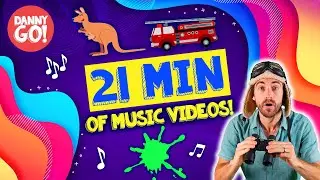 21 MINUTES of Danny Go Music Videos! 💥 // Kids Dance Song Compilation w/ Slime, Firetrucks, Jumping