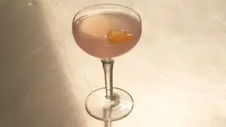 Cocktails for Christmas: Rhubarb Gimlet