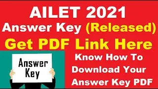 AILET 2021 Answer Key (Released) -  Check & Download AILET Answer Key 2021 Here