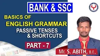 Bank | SSC | English | Grammar | Passive Tenses & Shortcuts | Abith | Suresh IAS Academy