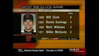 2002   San Francisco Giants  vs  St Louis Cardinals   NLCS Highlights