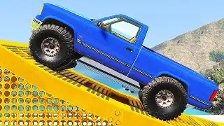 CRASHING MY DREAM PICKUP - Car Jump to Water - BeamNG Drive Car Crashes Gameplay