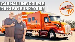 Inside Luxury Car Haulers 2023 Peterbilt 579 with 144