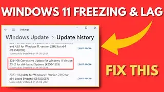 Fix - Windows 11 KB5041585 Makes PC Slow, Freezing and Lag issue (August 13, 2024 Update)