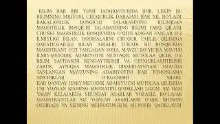 Soha boyicha belgilangan mavzu asosida ilmiy tadqiqot olib borish jarayonlari