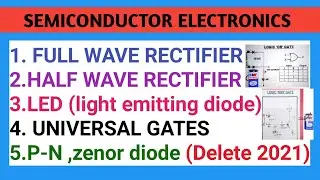 SEMI CONDUCTORS CLASS12 || INTER SECOND YEAR PHYSICS IPE IMPORTANT QUESTIONS