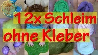 12 x Schleim ohne Kleber und ohne Peel-off-Masken - Slime-DIY