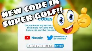 [CODE] 2 NEW CODE IN SUPER GOLF | ROBLOX