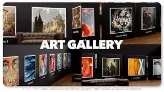 After Effects Template: Exhibition Art Gallery Presentation + Free Font