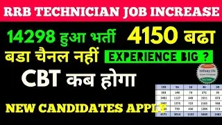 rrb technician vacancy increases