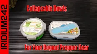 Collapsible Food Bowls For Your Bugout Prepper Gear!