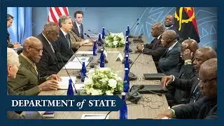 Secretary Blinken and Secretary of Defense Austin meet with Angolan President Lourenço