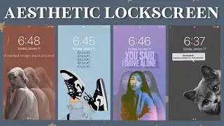 How To Make Aesthetic Lockscreen | PicsArt