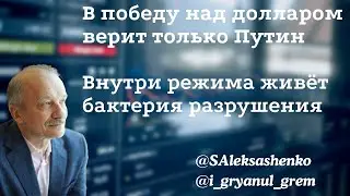 В победу над долларом верит только Путин. Внутри режима живёт бактерия разрушения @i_gryanul_grem