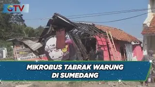 Akibat Pecah Ban, Mikrobus Tabrak Warung di Sumedang - BIP 03/09