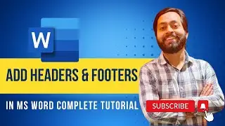 How to Add and Customize Headers & Footers in MS Word | Complete Tutorial