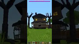 Monster House!😰 #minecraft #house #nomods