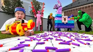 FORTNITE Nerf War | Survival in real life