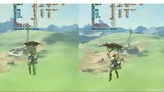 AMD Driver 22.5.2 vs 22.7.1 |CEMU 1.26.2F OpenGL TEST |ZELDA BOTW | RX 5600XT 1080P