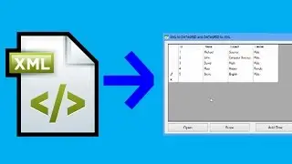 How to import and export XML into dataGridView in C#?