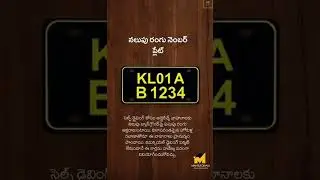 ఎరుపు రంగు నంబర్ ప్లేట్ ఎవరు వాడుతారు #numberplate #Gk #genralknowledge #telugu