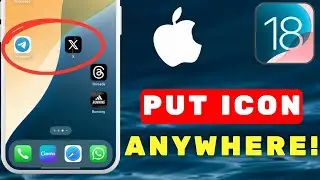 How To Put App Icons ANYWHERE On The Home Screen on iPhone iOS 18