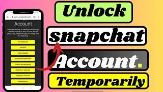 How to unlock Snapchat account temporarily |2023| how to fix unlock Snapchat Account  |2023|